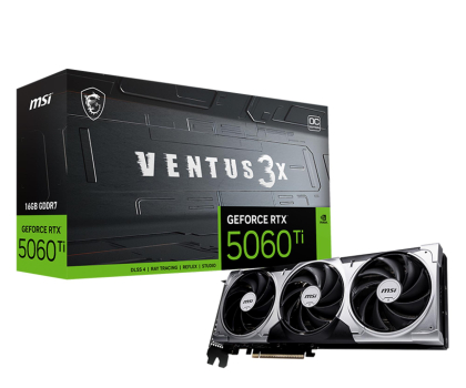 Karta graficzna MSI GeForce RTX 5060 Ti Ventus 3X OC 16GB GDDR7 DLSS4